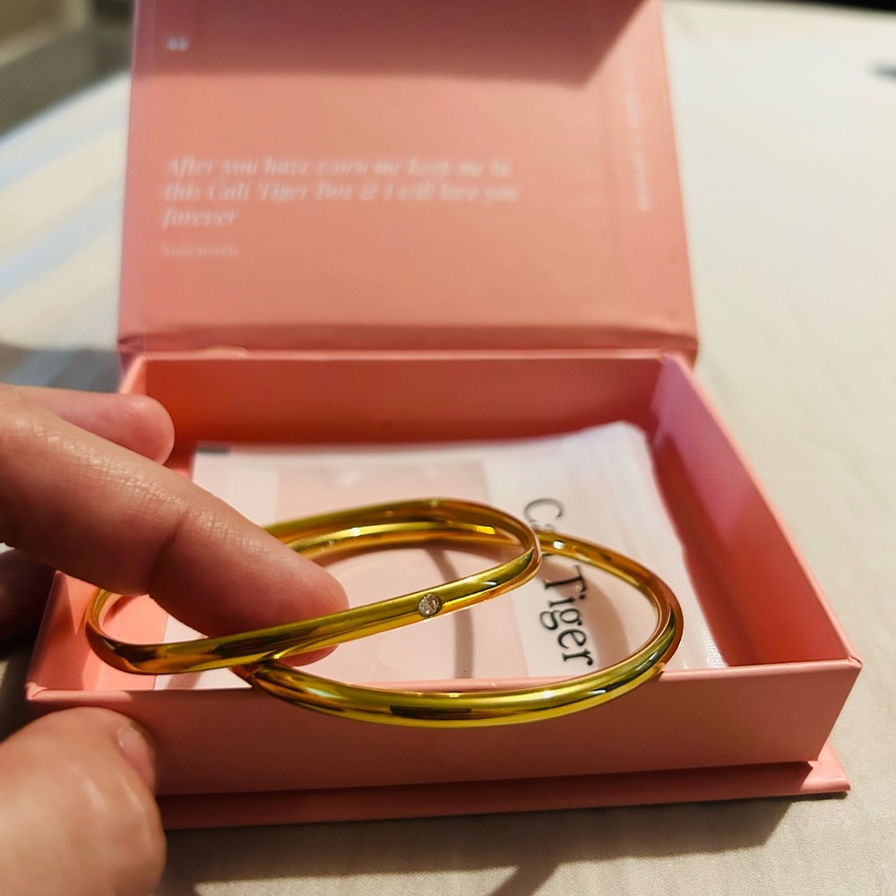 Cali Tiger bangles and ring (size 8)